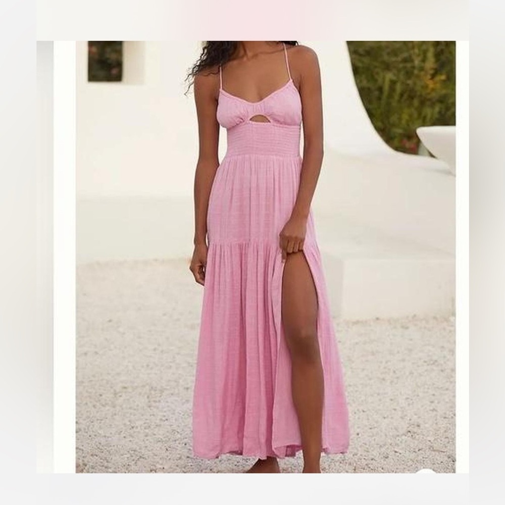 NWT L*Space Pink Maxi Dress